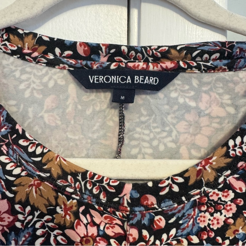 Veronica Beard Multicolor Floral Long Sleeve Dress - Picture 5 of 8